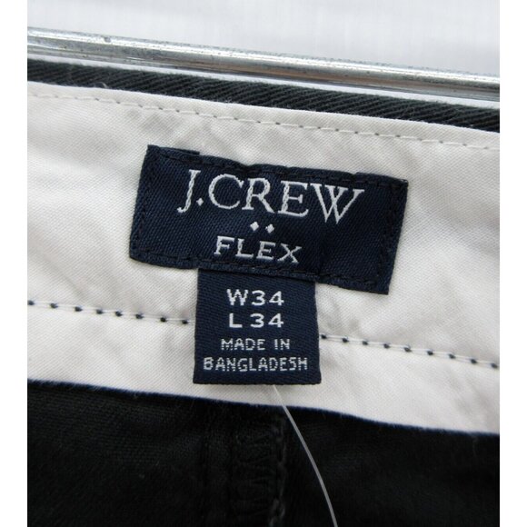 J Crew Pants 34X34 Chino Khakis Slim Flex Straight Trouser Preppy NEW - Picture 7 of 12